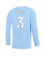 Manchester City Ruben Dias #3 Kotipaita 2023-24 Pitkähihainen